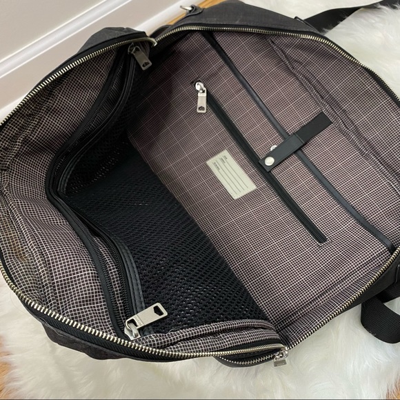 Jack Spade New York Oxford Tech Crossbody Laptop Travel Work Bag Charcoal Grey - Picture 7 of 12